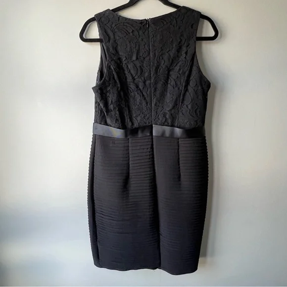 Cleo petite Size Sleeveless Lace V-Neck Cocktail Evening-wear Dress black 12 - Picture 10 of 12